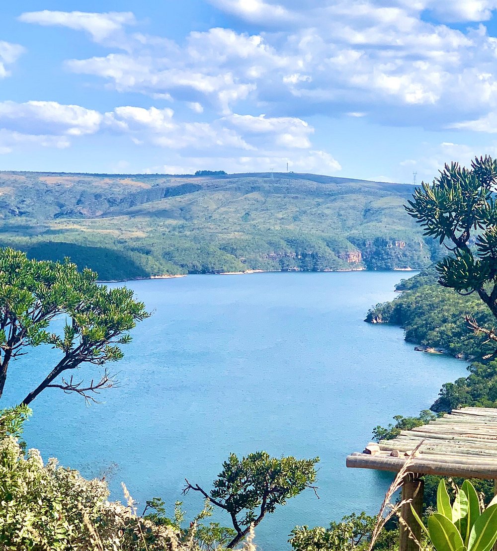 Vista aérea da Estância de Furnas